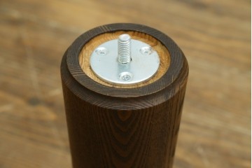 中古　美品　ナガノインテリア　レッドオーク材　2way仕様のダイニングテーブル/座卓　定価約24万円　(R-085650)