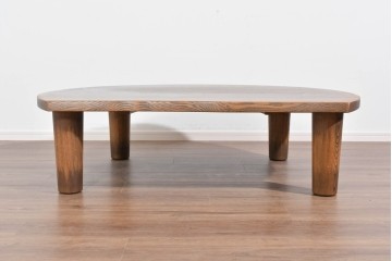 中古　美品　ナガノインテリア　レッドオーク材　2way仕様のダイニングテーブル/座卓　定価約24万円相当　(R-085650)