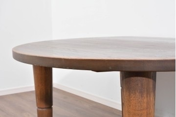 中古　美品　ナガノインテリア　レッドオーク材　2way仕様のダイニングテーブル/座卓　定価約24万円相当　(R-085650)