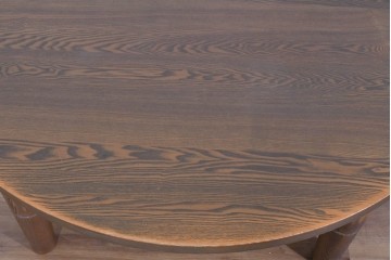 中古　美品　ナガノインテリア　レッドオーク材　2way仕様のダイニングテーブル/座卓　定価約24万円相当　(R-085650)