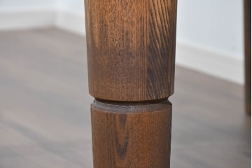 中古　美品　ナガノインテリア　レッドオーク材　2way仕様のダイニングテーブル/座卓　定価約24万円相当　(R-085650)