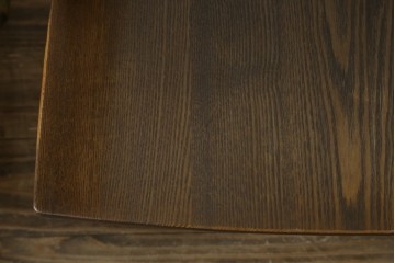 中古　美品　ナガノインテリア　タモ材　ゆったりとした座面フォルムが心地よい回転式ダイニングチェア2脚セット　(R-085651)