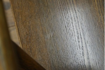 中古　美品　ナガノインテリア　タモ材　ゆったりとした座面フォルムが心地よい回転式ダイニングチェア2脚セット　(R-085651)