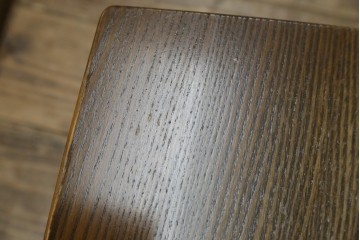 中古　美品　ナガノインテリア　タモ材　ゆったりとした座面フォルムが心地よい回転式ダイニングチェア2脚セット　(R-085651)