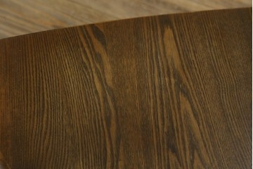 中古　美品　ナガノインテリア　タモ材　ゆったりとした座面フォルムが心地よい回転式ダイニングチェア2脚セット　(R-085651)