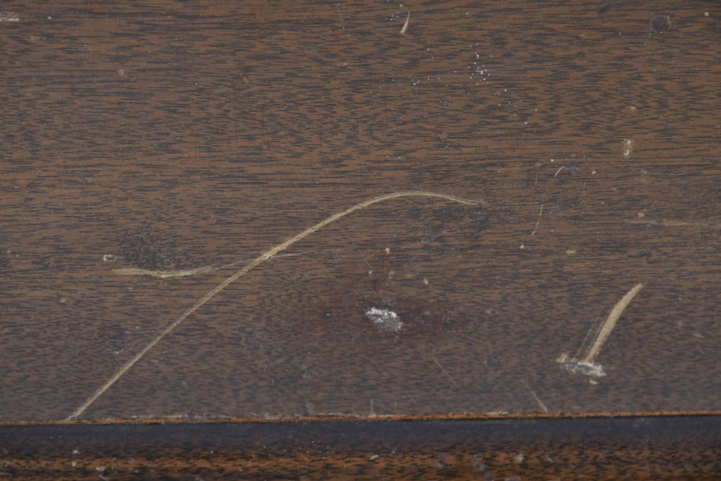 和製アンティーク　挽物脚がクラシカルなネストテーブル　(R-085656)