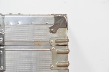 和製ヴィンテージ　昭和中期～後期　無骨な金具使いが魅力の船トランク　(R-085657)