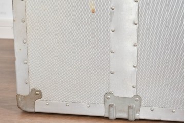 和製ヴィンテージ　昭和中期～後期　無骨な金具使いが魅力の船トランク　(R-085657)