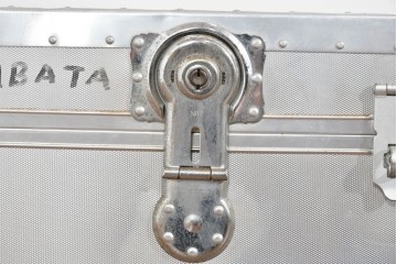 和製ヴィンテージ　昭和中期～後期　無骨な金具使いが魅力の船トランク　(R-085657)