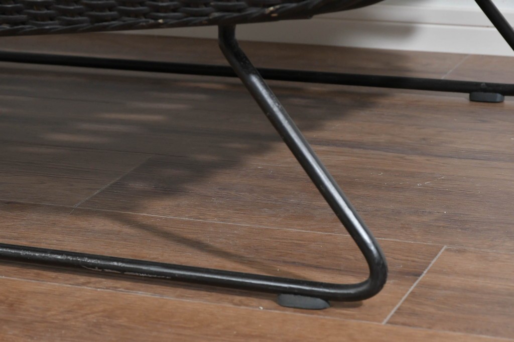 ヴィンテージ家具　籐(ラタン)　軽やかな曲線構造が魅力の2人掛けソファ　(R-085658)