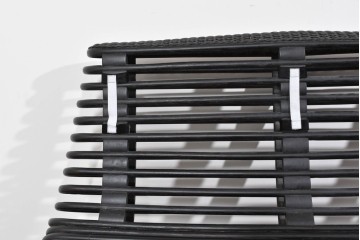 ヴィンテージ家具　籐(ラタン)　軽やかな曲線構造が魅力の2人掛けソファ　(R-085658)