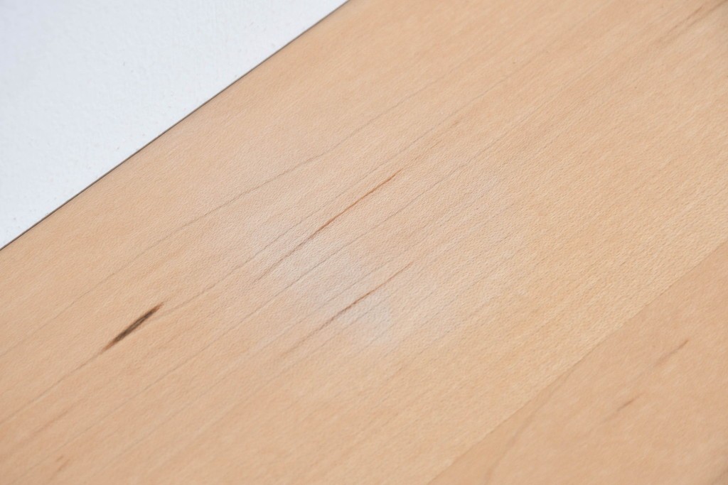 中古　美品　杉工場　木と風シリーズ　メープル材　直線的なデザインが美しいデスク・チェア・デスクワゴンの3点セット　定価約15万円　(R-085660)