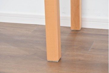 中古　美品　杉工場　木と風シリーズ　メープル材　直線的なデザインが美しいデスク・チェア・デスクワゴンの3点セット　定価約15万円　(R-085660)