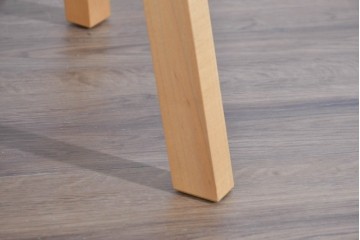 中古　美品　杉工場　木と風シリーズ　メープル材　直線的なデザインが美しいデスク・チェア・デスクワゴンの3点セット　定価約15万円　(R-085660)