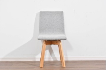 中古　美品　杉工場　木と風シリーズ　メープル材　直線的なデザインが美しいデスク・チェア・デスクワゴンの3点セット　定価約15万円　(R-085660)