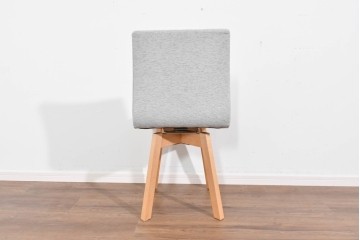 中古　美品　杉工場　木と風シリーズ　メープル材　直線的なデザインが美しいデスク・チェア・デスクワゴンの3点セット　定価約15万円　(R-085660)