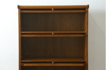 中古　美品　三越家具　COUNTRY HOUSE(カントリーハウス)　Brugge(ブルージュ)　フラップ扉の4段ブックケース　(R-085663)