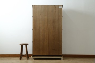 中古　美品　三越家具　COUNTRY HOUSE(カントリーハウス)　Brugge(ブルージュ)　フラップ扉の4段ブックケース　(R-085663)