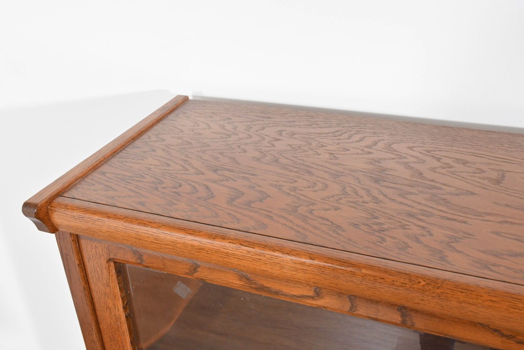 中古　美品　三越家具(現カントリーハウス)　Brugge(ブルージュ)　フラップ扉の4段ブックケース　(R-085663)