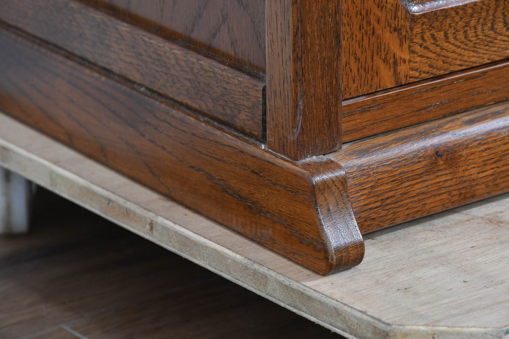 中古　美品　三越家具(現カントリーハウス)　Brugge(ブルージュ)　フラップ扉の4段ブックケース　(R-085663)