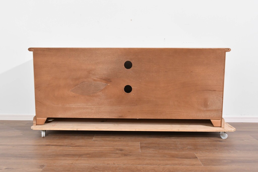 中古　希少!!　イタリア家具　Italia Bútor　ガラス扉の造形が美しいテレビボード　(R-085664)