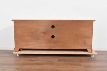 中古　希少!!　イタリア家具　Italia Bútor　ガラス扉の造形が美しいテレビボード　(R-085664)