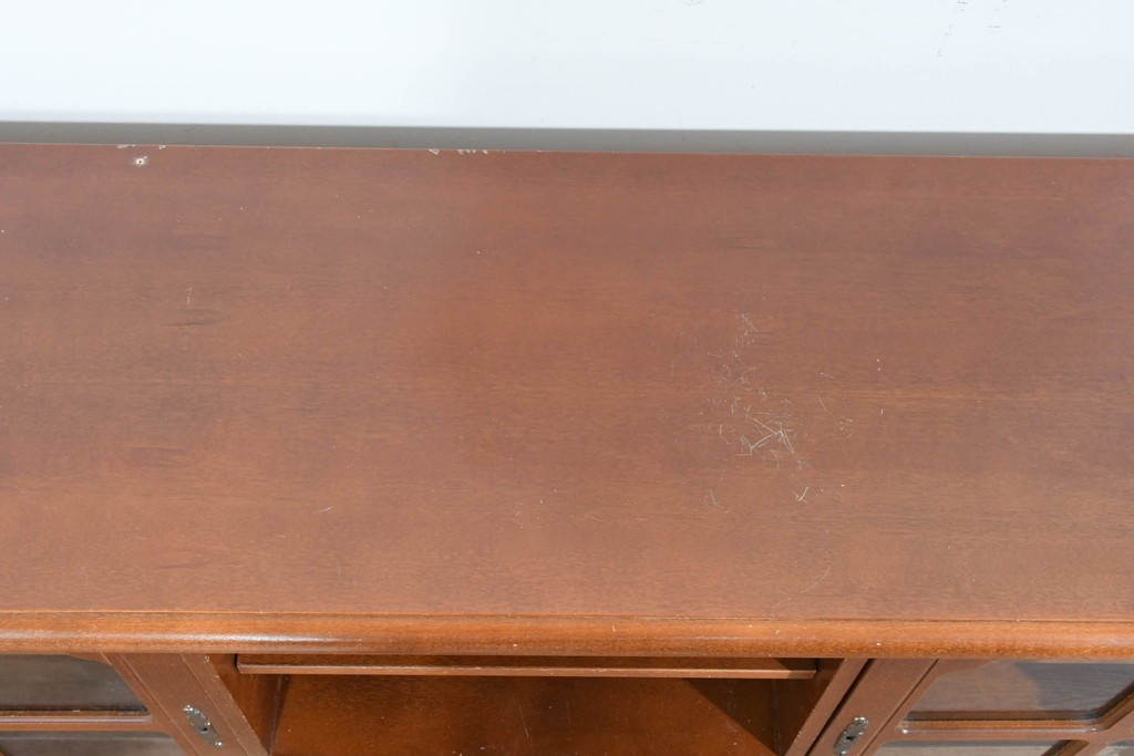 中古　希少!!　イタリア家具　Italia Bútor　ガラス扉の造形が美しいテレビボード　(R-085664)