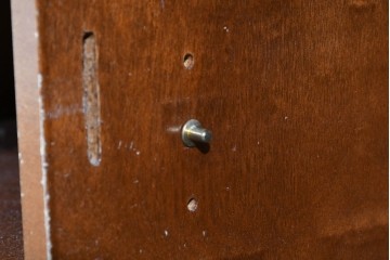 中古　希少!!　イタリア家具　Italia Bútor　ガラス扉の造形が美しいテレビボード　(R-085664)