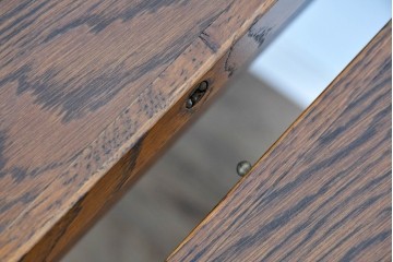 中古　美品　希少な廃番品　カントリーハウス　天板を広げて使える小振りなエクステンションテーブル　(R-085667)