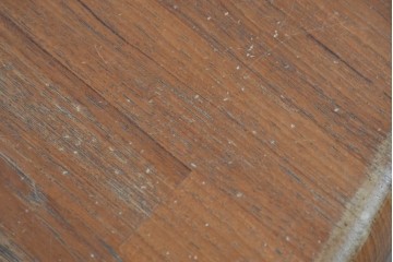 和製ヴィンテージ　青林製作所　チーク無垢材　木目の濃淡や色合いが印象的なエクステンションテーブル　(R-085668)