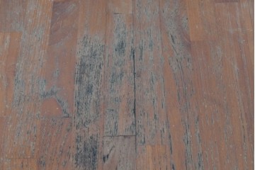 和製ヴィンテージ　青林製作所　チーク無垢材　木目の濃淡や色合いが印象的なエクステンションテーブル　(R-085668)