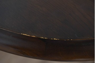 中古　飛騨産業　キツツキマーク　穂高シリーズ　ナラ材　木目の美しさと落ち着いた風合いが楽しめるエクステンションテーブル　(R-085669)