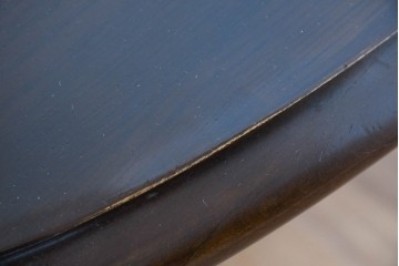 中古　飛騨産業　キツツキマーク　穂高シリーズ　ナラ材　木目の美しさと落ち着いた風合いが楽しめるエクステンションテーブル　(R-085669)