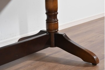 中古　飛騨産業　キツツキマーク　穂高シリーズ　ナラ材　木目の美しさと落ち着いた風合いが楽しめるエクステンションテーブル　(R-085669)