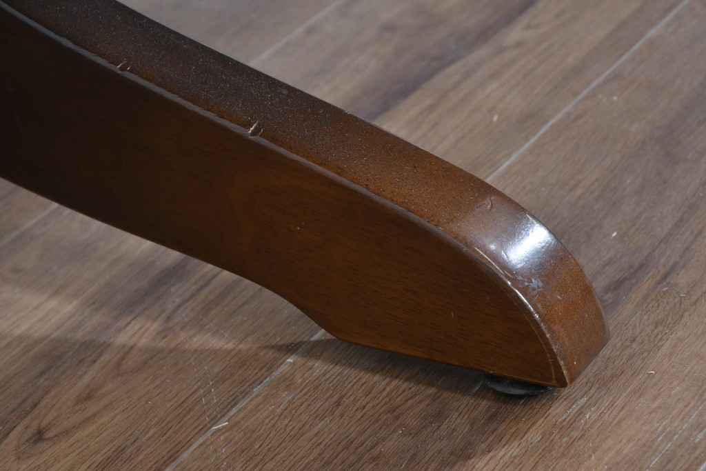 中古　飛騨産業　キツツキマーク　穂高シリーズ　ナラ材　木目の美しさと落ち着いた風合いが楽しめるエクステンションテーブル　(R-085669)