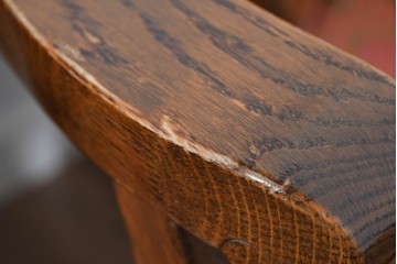 中古　三越家具(現カントリーハウス)　Brugge(ブルージュ)　クラシカルな草花文様のアームチェア2脚セット　(R-085671)