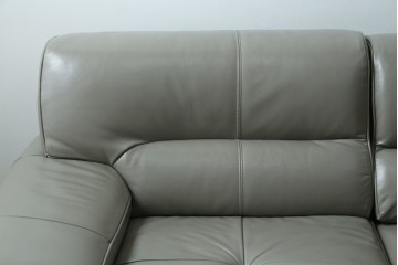 中古　美品　IDC大塚家具　L/S STYLISH-37(エルエススタイリッシュ37)　本革の上質な風合いが魅力のカウチソファ　定価約43万円　(R-085679)