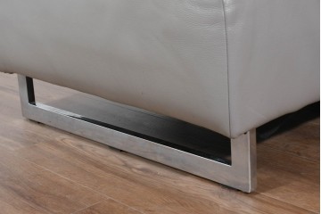 中古　美品　IDC大塚家具　L/S STYLISH-37(エルエススタイリッシュ37)　本革の上質な風合いが魅力のカウチソファ　定価約43万円相当　(R-085679)