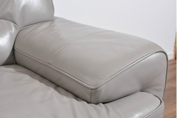 中古　美品　IDC大塚家具　L/S STYLISH-37(エルエススタイリッシュ37)　本革の上質な風合いが魅力のカウチソファ　定価約43万円相当　(R-085679)