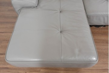 中古　美品　IDC大塚家具　L/S STYLISH-37(エルエススタイリッシュ37)　本革の上質な風合いが魅力のカウチソファ　定価約43万円相当　(R-085679)