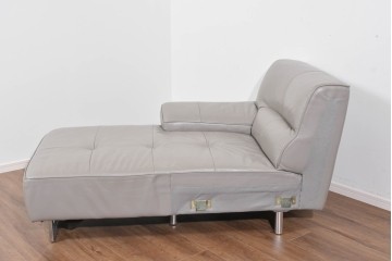 中古　美品　IDC大塚家具　L/S STYLISH-37(エルエススタイリッシュ37)　本革の上質な風合いが魅力のカウチソファ　定価約43万円相当　(R-085679)