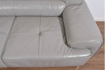 中古　美品　IDC大塚家具　L/S STYLISH-37(エルエススタイリッシュ37)　本革の上質な風合いが魅力のカウチソファ　定価約43万円相当　(R-085679)