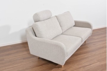 中古　美品　展示品　IDC大塚家具　コンパクトなサイズ感が嬉しいCAS-Dラブソファ　定価約13万円相当　(R-085680)