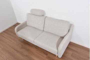 中古　美品　展示品　IDC大塚家具　コンパクトなサイズ感が嬉しいCAS-Dラブソファ　定価約13万円相当　(R-085680)