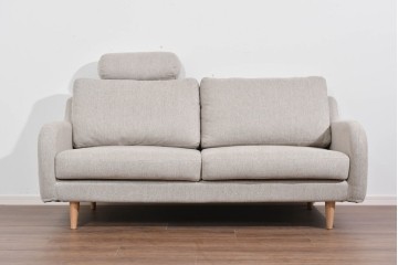 中古　美品　展示品　IDC大塚家具　コンパクトなサイズ感が嬉しいCAS-Dラブソファ　定価約13万円相当　(R-085680)