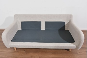 中古　美品　展示品　IDC大塚家具　コンパクトなサイズ感が嬉しいCAS-Dラブソファ　定価約13万円相当　(R-085680)