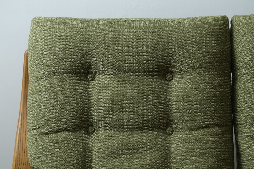 中古　美品　FUJI FURNITURE(冨士ファニチア)　Agio(アージオ)　オーク材　組み替え自由でインテリアの幅が広がるナチュラルモダンな3人掛けソファ　(R-085683)