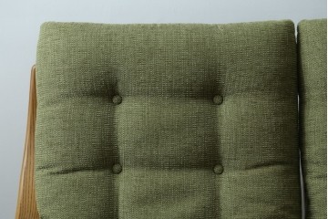 中古　美品　FUJI FURNITURE(冨士ファニチア)　Agio(アージオ)　オーク材　組み替え自由でインテリアの幅が広がるナチュラルモダンな3人掛けソファ　(R-085683)