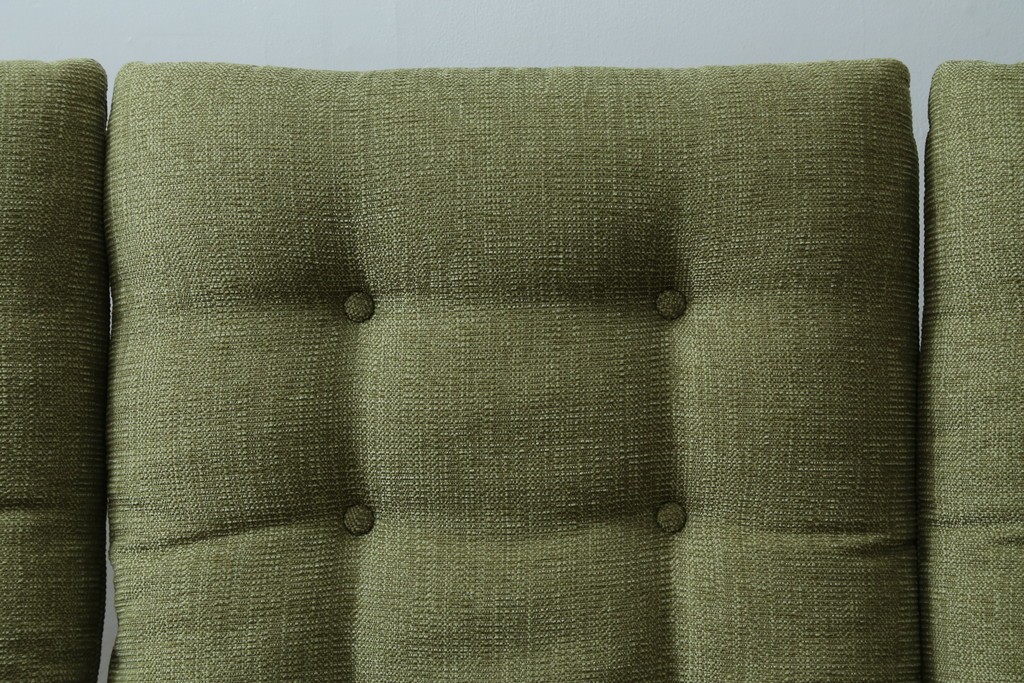 中古　美品　FUJI FURNITURE(冨士ファニチア)　Agio(アージオ)　オーク材　組み替え自由でインテリアの幅が広がるナチュラルモダンな3人掛けソファ　(R-085683)