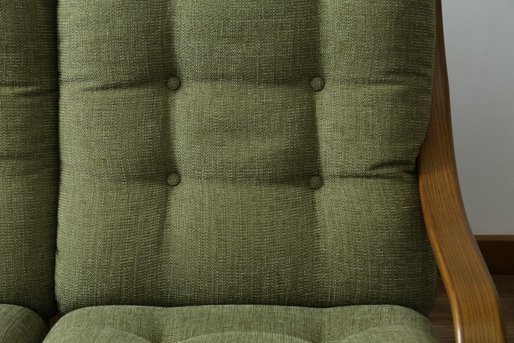 中古　美品　FUJI FURNITURE(冨士ファニチア)　Agio(アージオ)　オーク材　組み替え自由でインテリアの幅が広がるナチュラルモダンな3人掛けソファ　(R-085683)